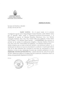 MINISTERlO PÚBLICO - Ministerio Público