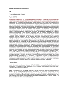 Partido Revolucionario Institucional vs. Tribunal Electoral de