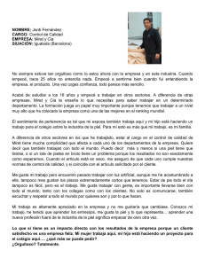 NOMBRE: Jordi Fernández CARGO: Control de