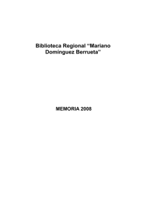 Biblioteca Regional “Mariano Domínguez Berrueta”