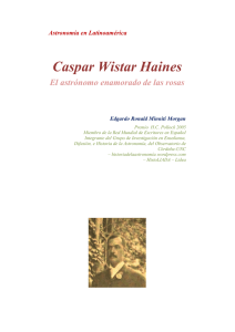 Caspar Wistar Haines - Historia de la Astronomía