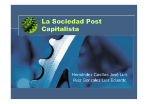 La Sociedad Post Capitalista