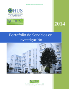 Portafolio de investigación HUS - Hospital Universitario de la