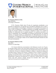 Dr. Francisco Rubio de Alba Especialidades Ginecología y