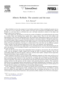 Alberto Robledo: The scientist and the man