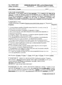 Page 1 Tipo: ORDINARIO DERECHO ROMANO 2007.— ene/feb