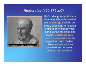 Hipócrates (460-375 a.C) - Patologia en FES Cuautitlán