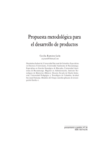 Propuesta metodológica para el desarrollo de productos