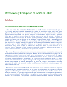 Democracia y Corrupción en América Latina