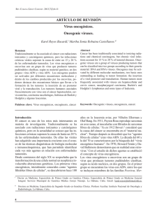 Artículo DE rEVISIÓN Virus oncogénicos. oncogenic viruses.
