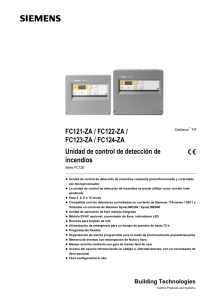FC121-ZA / FC122-ZA / FC123-ZA / FC124-ZA Unidad de