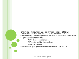 Redes privadas virtuales. VPN