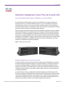 Cisco 220 Series Smart Plus Switches Data Sheet (Spanish)