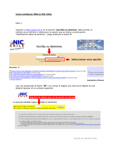 Como configurar DNS en NIC Chile