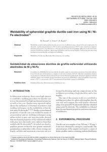 Weldability of spheroidal graphite ductile cast iron