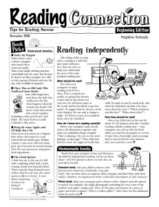 Reading Connection Dec. Newsletter - Grades K