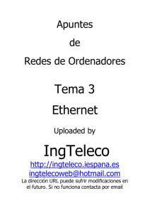 Tema 3: Ethernet - Ingteleco-Web