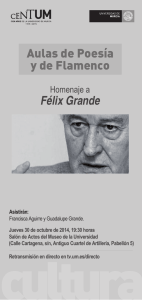 Aulas de Poesía y de Flamenco Félix Grande