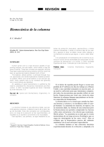 Biomecánica de la columna - Revista de la Sociedad Española del