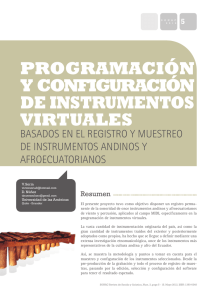 Programación y configuración de instrumentos virtuales basados en