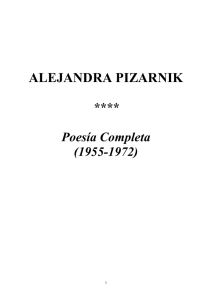 ALEJANDRA PIZARNIK - Poesía Completa