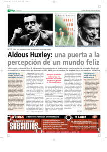 Aldous Huxley: una puerta a la percepción de un mundo feliz