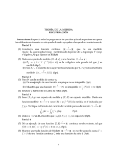 −1(A) ∈ A ν(B) = µ(f (f g)dµ