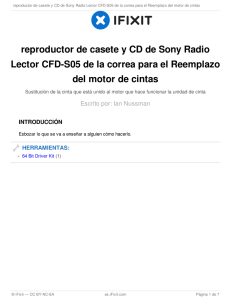 reproductor de casete y CD de Sony Radio Lector CFD-S05
