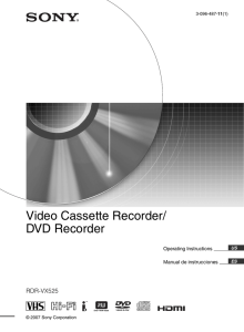 Video Cassette Recorder/ DVD Recorder