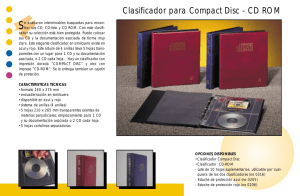 Clasificador para Compact Disc - CD ROM