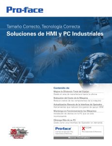 Soluciones de HMI y PC Industriales - Pro