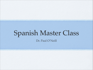 Spanish Master Class