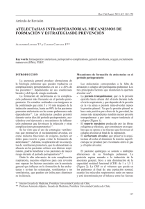 atelectasias intraoperatorias, mecanismos de formación y