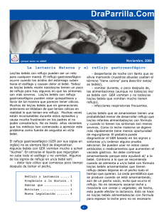 Noviembre 2006 - La Lactancia Materna y el