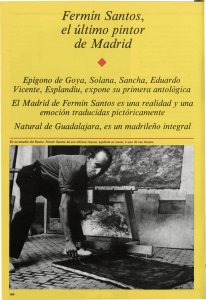 Fermín Santos, el último pintor de Madrid • Epígono de Goya