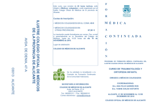 programa - Colegio Oficial de Médicos de Alicante