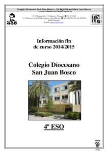 Colegio Diocesano San Juan Bosco 4º ESO