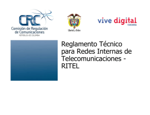 Reglamento Técnico para Redes Internas de Telecomunicaciones