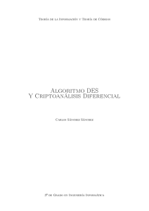 Algoritmo DES Y Criptoanálisis Diferencial