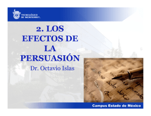 2. los efectos de la persuasión