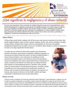 What are Child Abuse and Neglect Sp