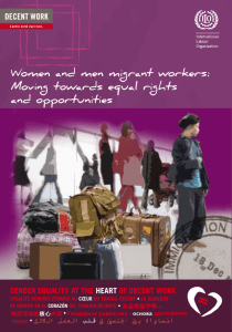 Women and men migrant workers: Moving towards equal rights