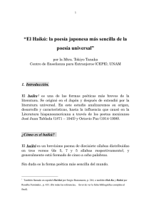 Haikú: la poesía japonesa. - Academia Mexicana Japonesa TOKIYO