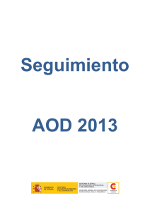 Seguimiento AOD 2013 - Ministerio de Asuntos Exteriores y de