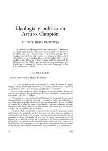 Ideología y política en Arturo Campión - Gobierno