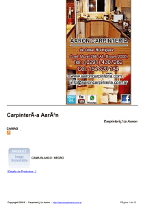 CarpinterÃ a AarÃ³n - Carpinter  a Aaron