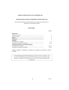 norma internacional de auditoría 510 trabajos iniciales de auditoría