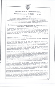 resolución No. 010467 del 10 de noviembre de 2014