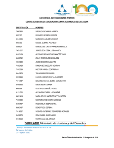 Lista de conciliadores oficiales - Cámara de Comercio de Cartagena