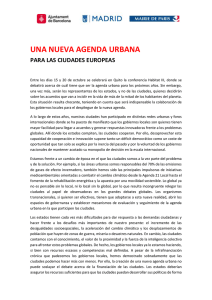 una nueva agenda urbana - Ajuntament de Barcelona